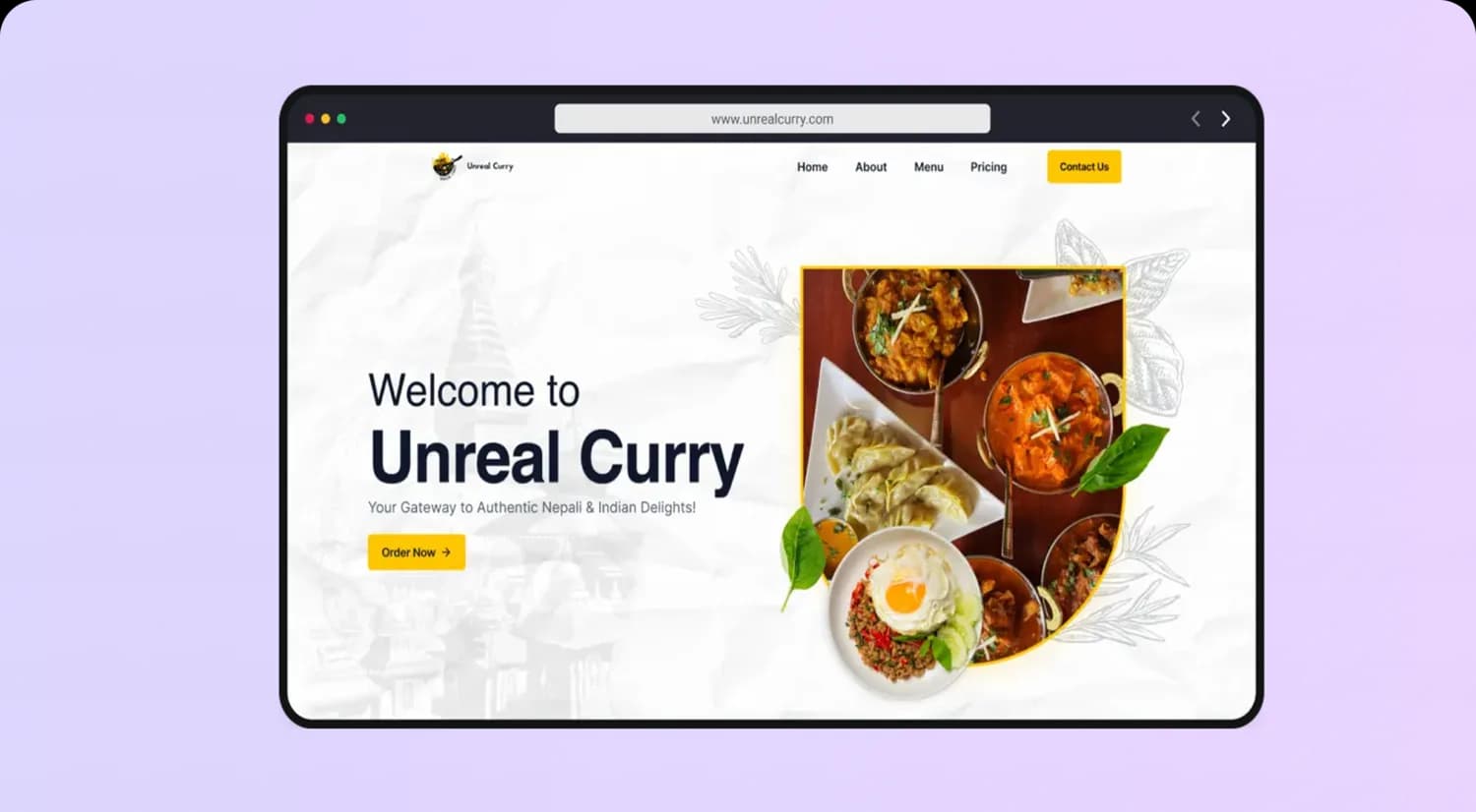 Unreal Curry brand system